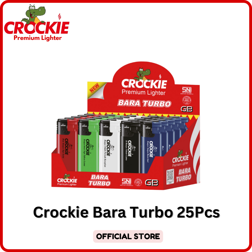 Jual Korek Api Crockie Bara Turbo Box - 25Pcs | Shopee Indonesia