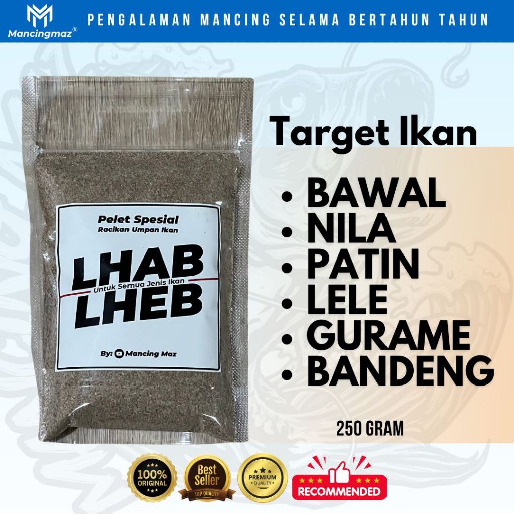 Jual Pelet Lhab Lheb 250g Pelet Spesial Racikan Umpan Ikan Untuk Semua ...