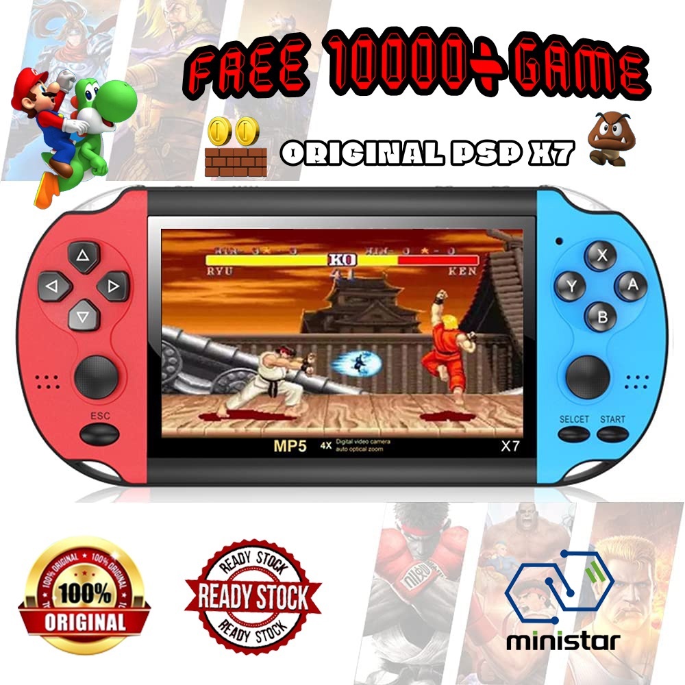 Handheld Videogameconsole, Draagbare Videogameconsole 5,1 Inch Dubbele Joystick Meerdere Games Oplaadbare Batterij Elektronische Gameconsole