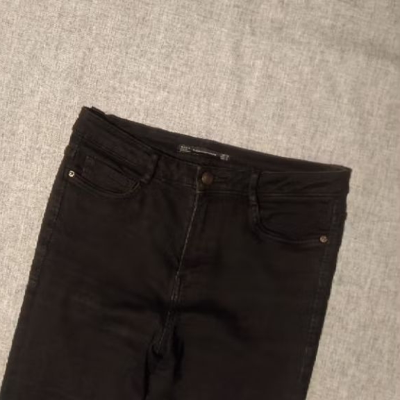Pantalon Zara Core Denim 'Trafaluc' Taille 38 - Couleur Rose - En Coton/élasthanne - Comme Neuf !
