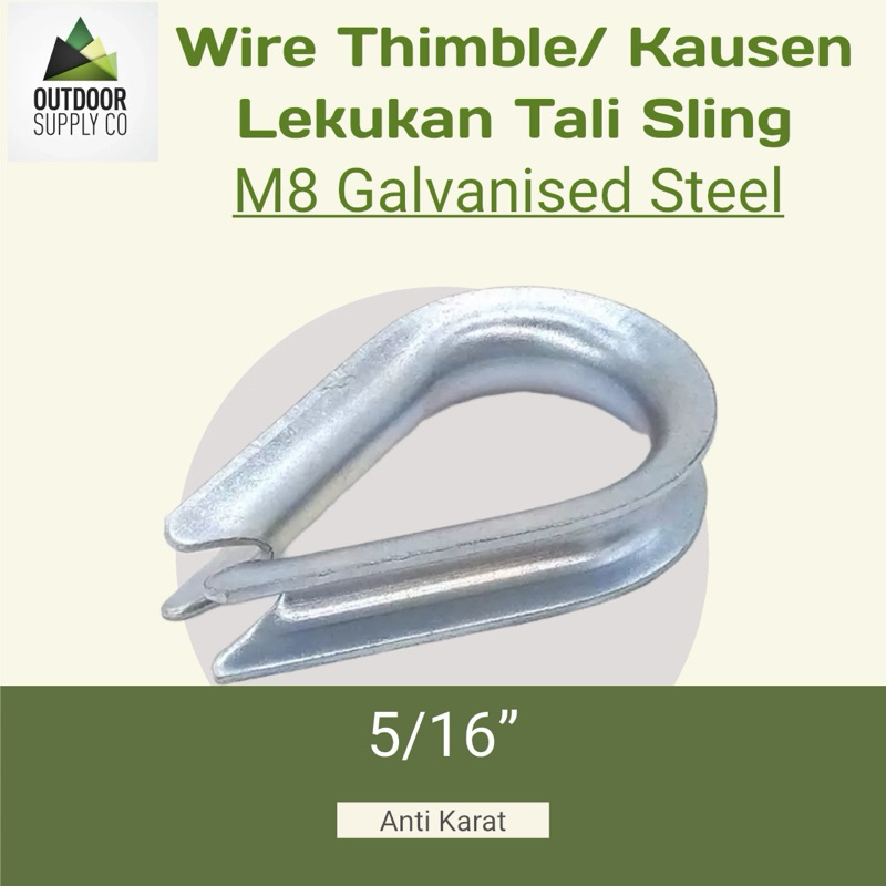 Jual M8 Thimble Wire Rope Rigging Kausen Sling 5/16