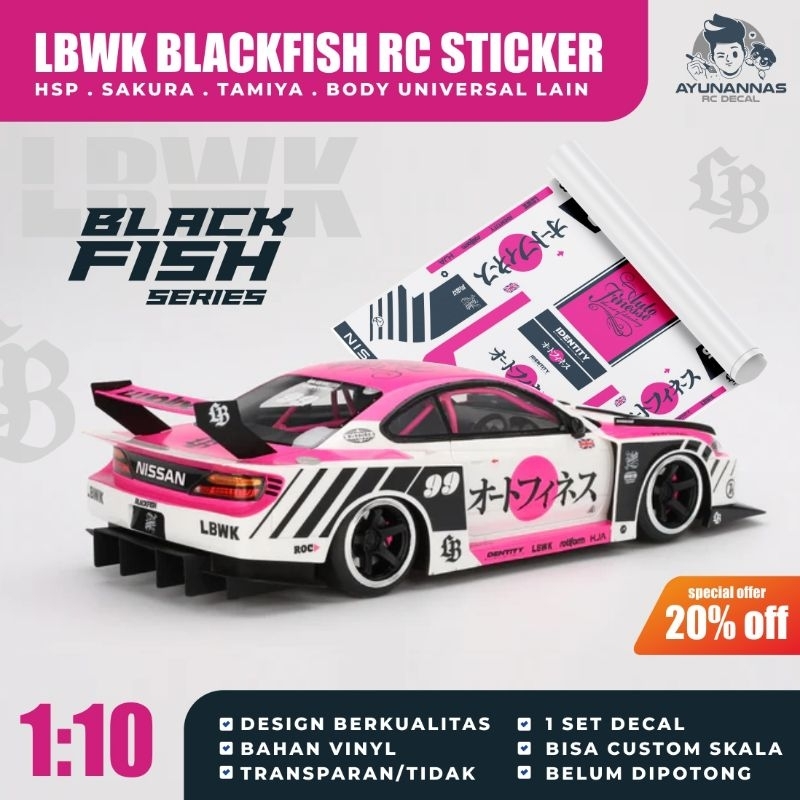 Jual LBWK blackfish series rc custom decal stiker 1:10 | Shopee Indonesia