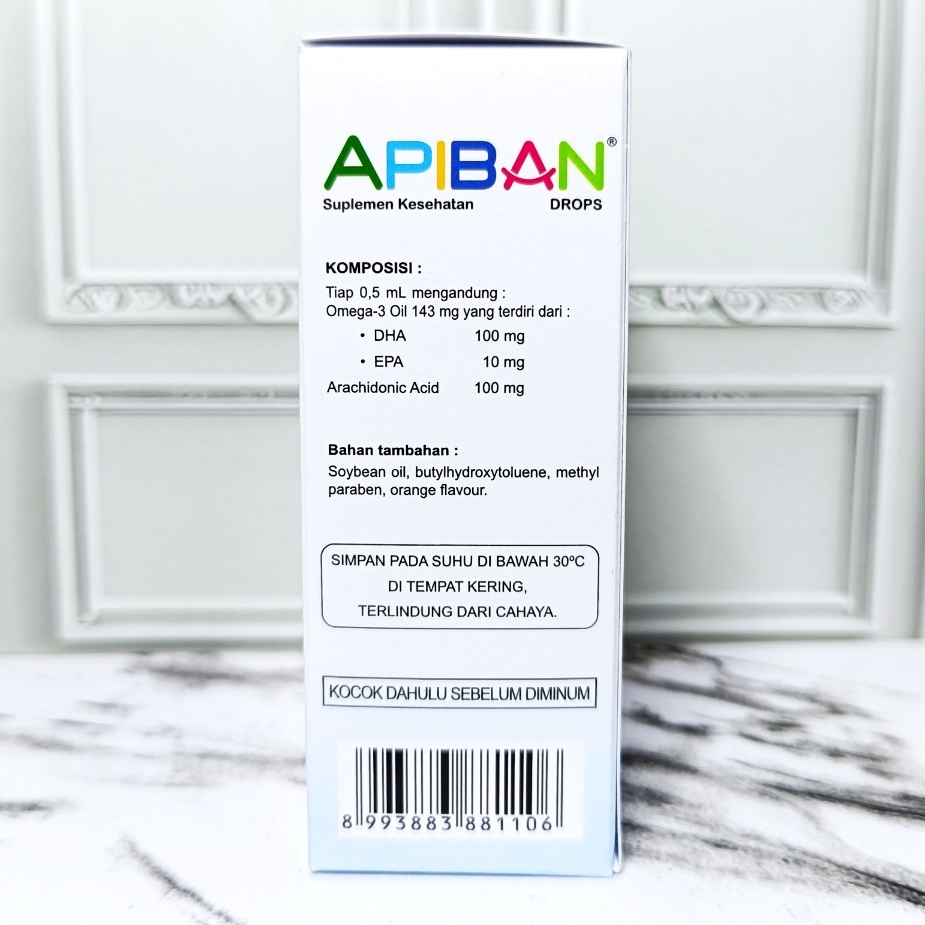 Jual Apiban Drops 15 ml Multiitamin DHA EPA AA Tumbuh Kembang Optimal ...