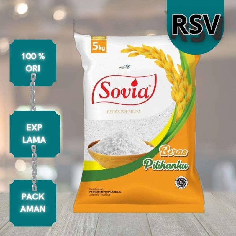 Jual Beras Pulen Premium Sovia 5Kg | Shopee Indonesia