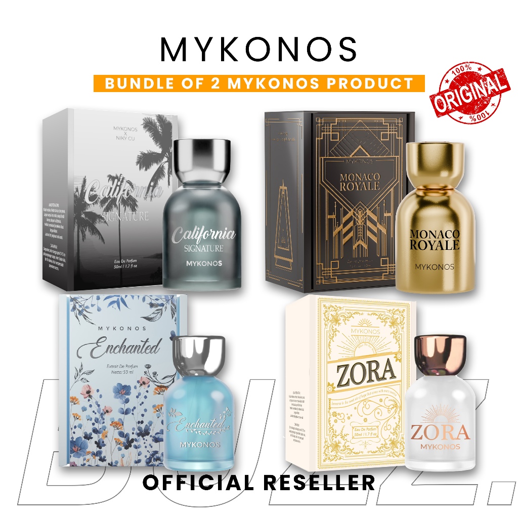 Jual (BUNDLE 2 ITEM) MYKONOS California Signature or California Blue ...