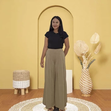 UNQ Comfy Wide Cullotes Celana Kulot Import Branded Celana Kulot Panjang