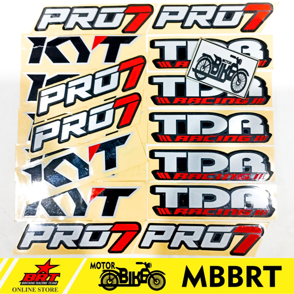 Jual STICKER STIKER PRINT GLOSSY LOGO TDR PRO7 KYT | Shopee Indonesia
