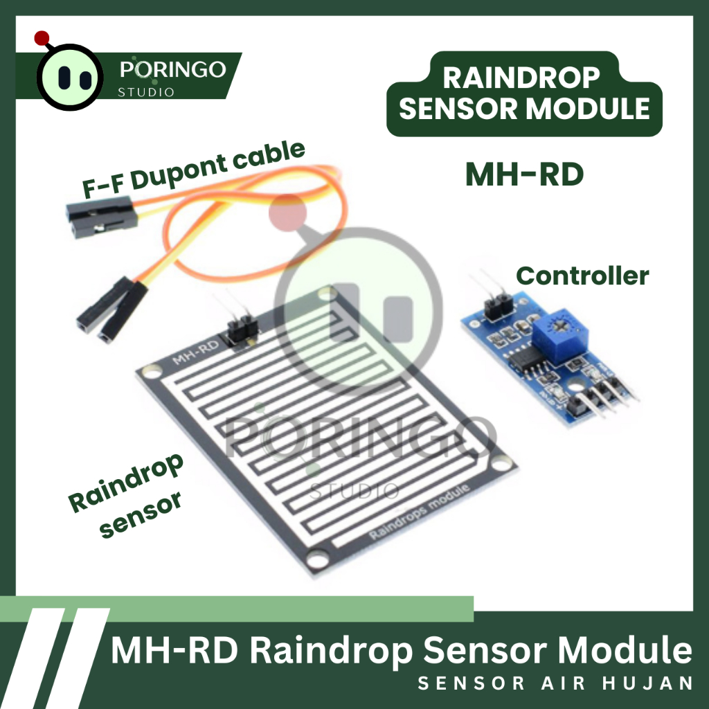 Jual MODUL SENSOR AIR HUJAN | RAINDROPS SENSOR MODULE MH-RD | RAIN ...