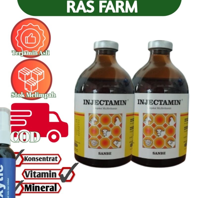 Jual INJEKTAMIN | INJEKSI MULTIVITAMIN 100 ML | SANBE | Shopee Indonesia