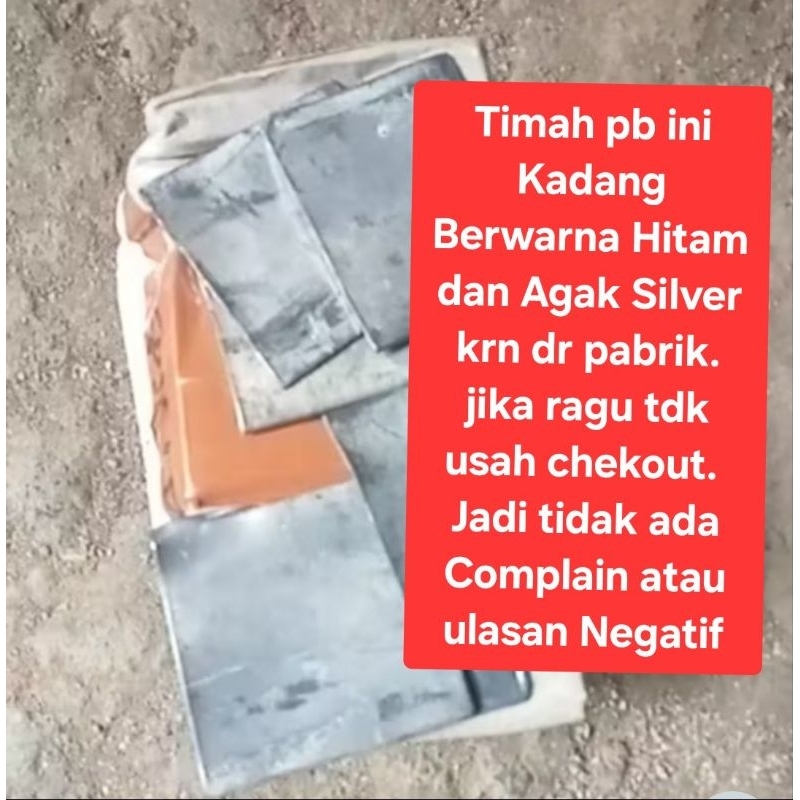 Jual Timah Hitam Pb Murni Plat 3x4cm Kadar 99 Berat 15 Gram | Shopee ...