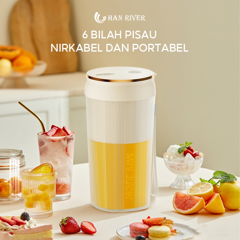 Jual [Pengiriman dari Banjarmasin]HAN RIVER Blender Mini HRJC03WT