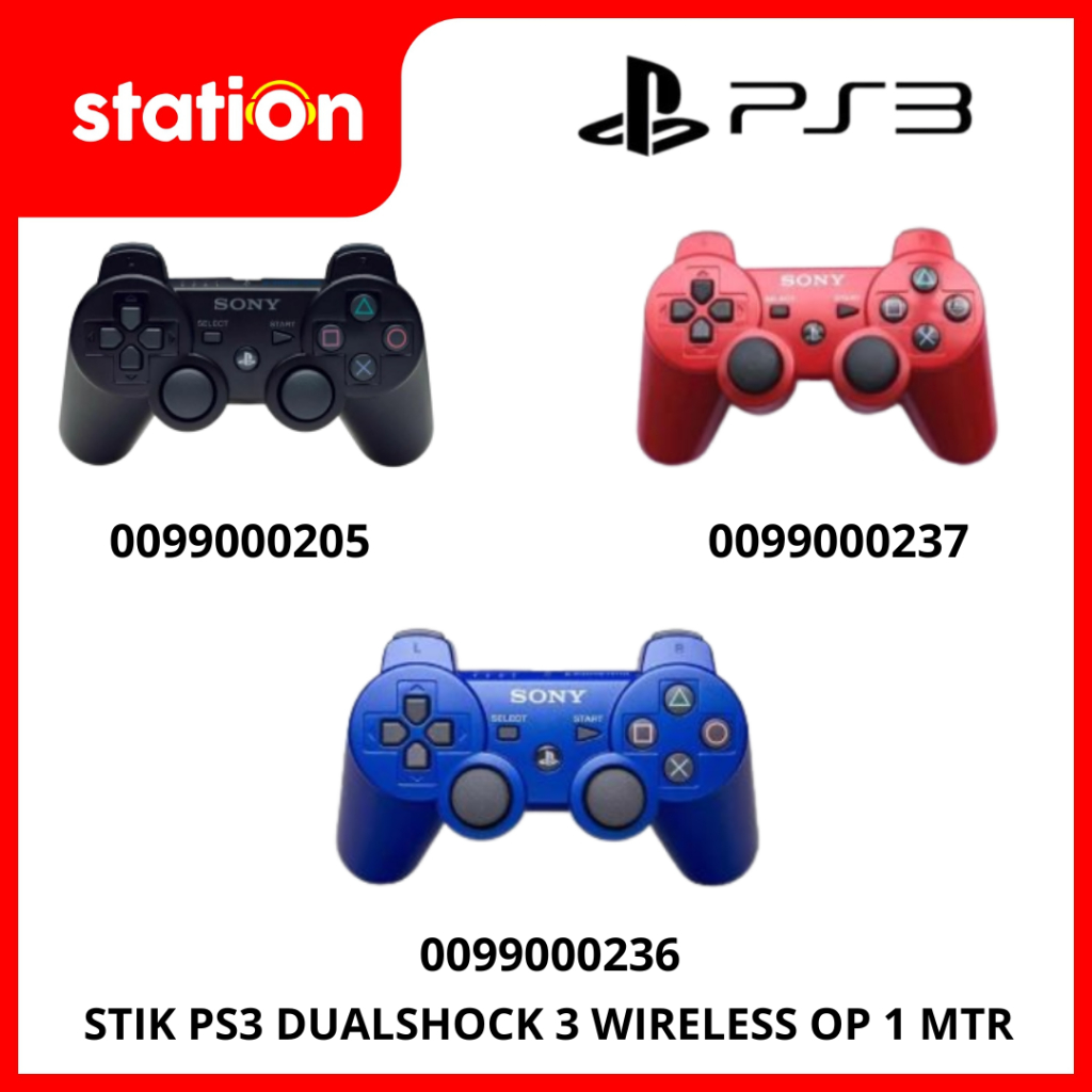 Jual STIK PS3 DUALSHOCK 3 WIRELESS OP 1 MTR Shopee