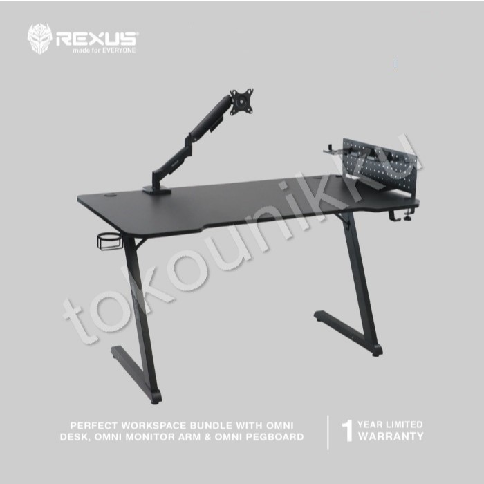 Jual Rexus Omni RXB-147 Bundle (Gaming Desk + Monitor Bracket ...