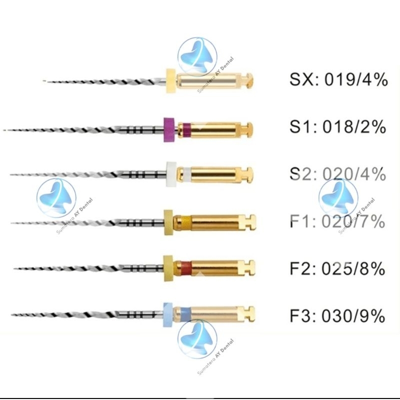 Jual Dental Dentsply Protaper Rotary Kfile SX-F3 Endo Files Engine use ...