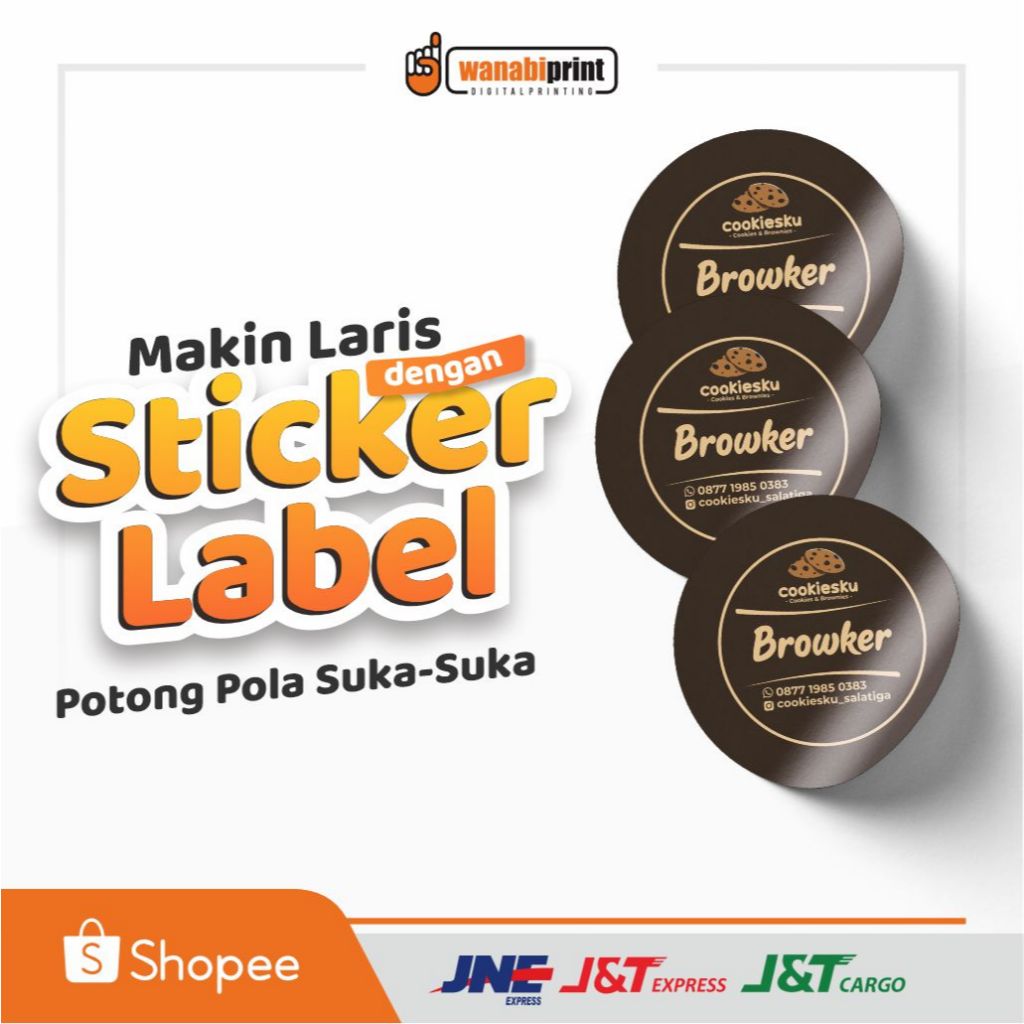Jual Cetak Sticker Label Kemasan Produk | Shopee Indonesia