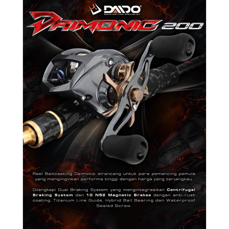 Jual Reel Bc daido daimonic 200L (Handle kiri) | Shopee Indonesia