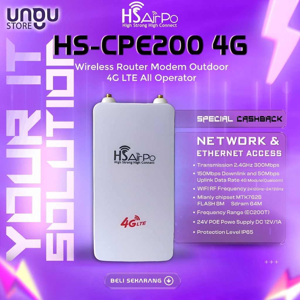 Jual HSAirpo CPE200 4G LTE Wireless Router Modem Outdoor Modem 4G LTE ...