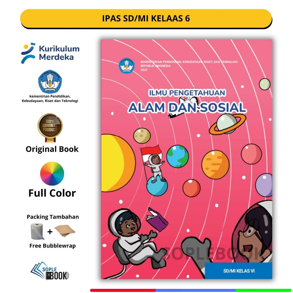 Jual Buku Ilmu Pengetahuan Alam dan Sosial (IPAS) SD/MI Kelas 6 ...