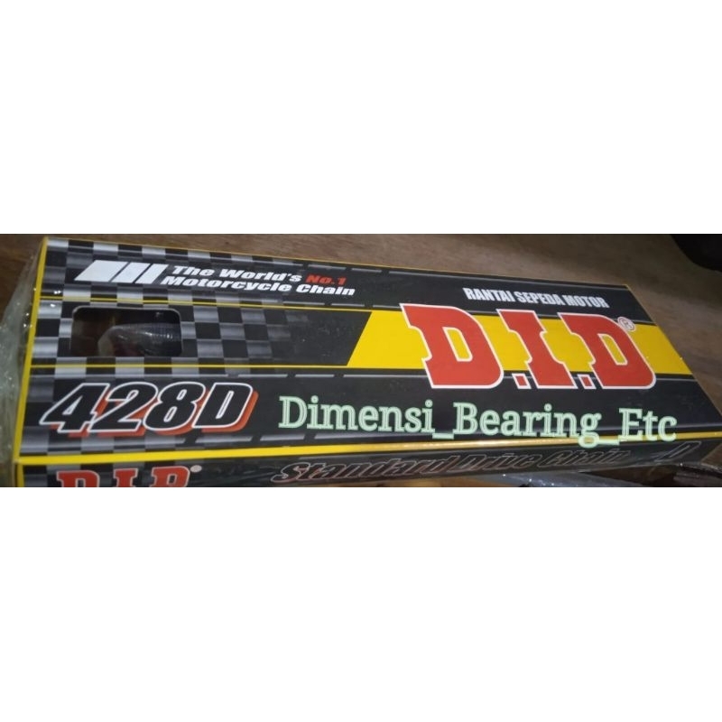 Jual RANTE MOTOR WARNA HITAM 428DX-120 DID | Shopee Indonesia