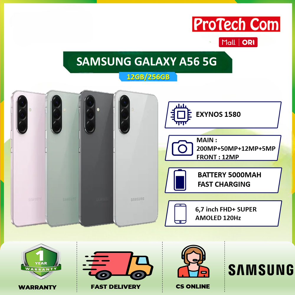 Jual Samsung Galaxy A56 5G 12/256GB - Garansi Resmi Samsung Indonesia