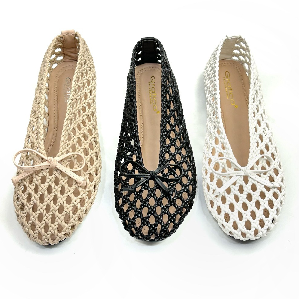 Jual Gratica Sepatu Wanita Jaring Flat Shoes UD 01 | Shopee Indonesia