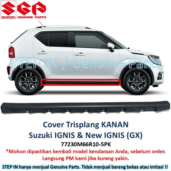Jual Cover Trisplang Side Skirt Kanan Kiri SUZUKI IGNIS GX NEW IGNIS ...