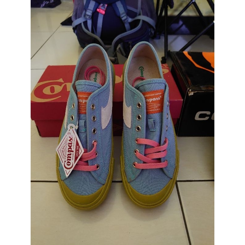 Jual Compass Gazelle Low Matcha Blue | Shopee Indonesia