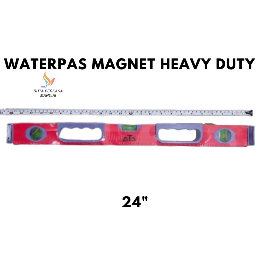 Jual ATS WATERPASS MAGNET 24 INCH PENYIPAT DATAR HEAVY DUTY 60 CM LEVEL ...