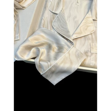Piyama Satin Set Piyama Wanita Lengan Panjang Celana Panjang Pajamas Wanita Baju Tidur Wanita