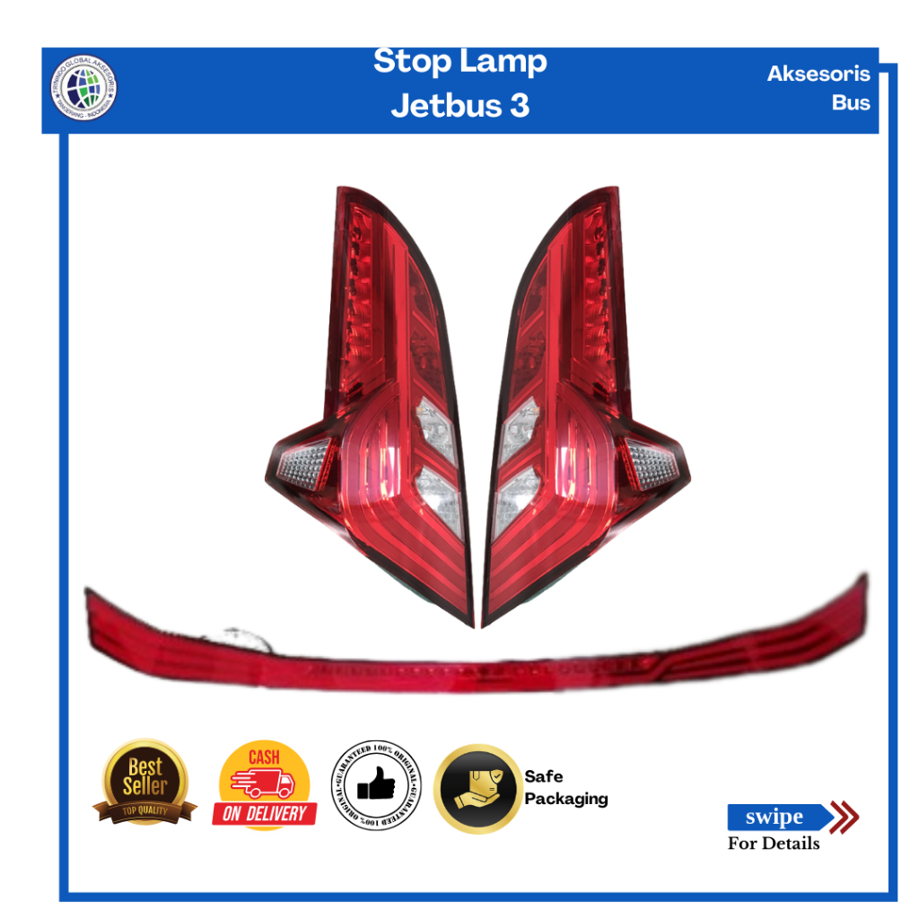 Jual Stop Lamp JB3 L-R-C/Stop Lamp Bus Jetbus 3 tengah/Lampu Rem Bus ...