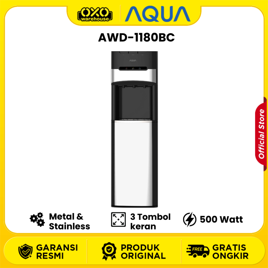 Jual AQUA Water Dispenser AWD-1180BC Dispenser Galon Bawah Garansi