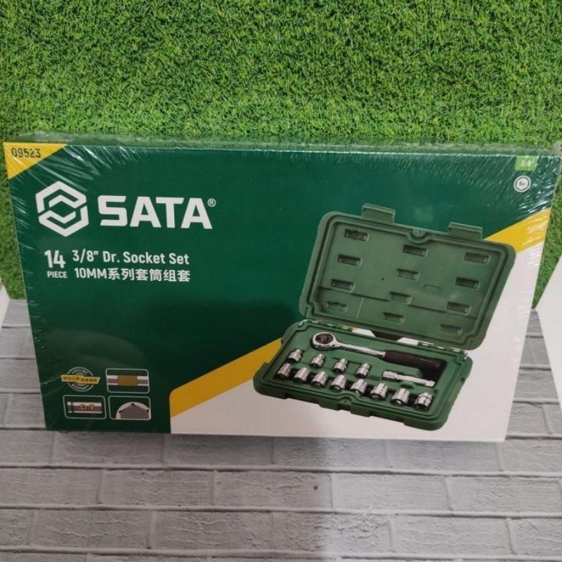 Jual SATA KUNCI SOCKET SET 14 PCS 3/8 INCH 09523 METRIC | Shopee Indonesia