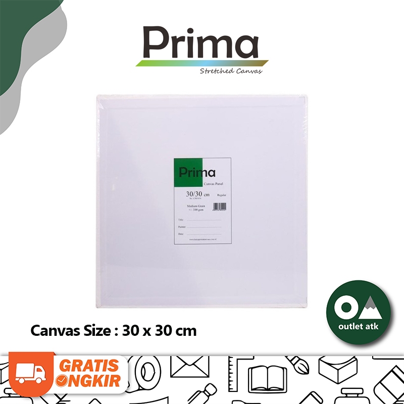 Jual Kanvas Lukis Board Painting Prima Canvas Panel 30cm x 30cm ...