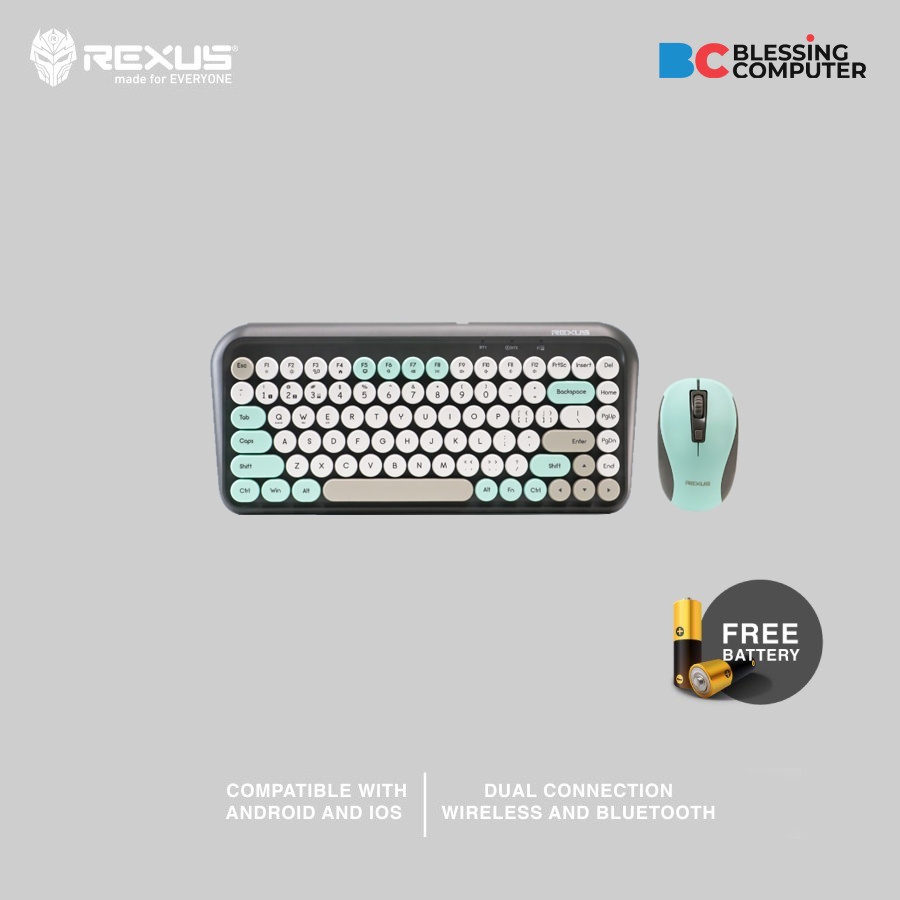 Jual KEYBOARD MOUSE Wireless REXUS RX-KM11 - ARCTIC MOUNTAIN | Shopee ...