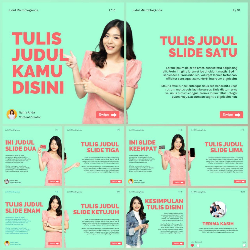 Jual kumpulan Template Microblog format PPT | Shopee Indonesia