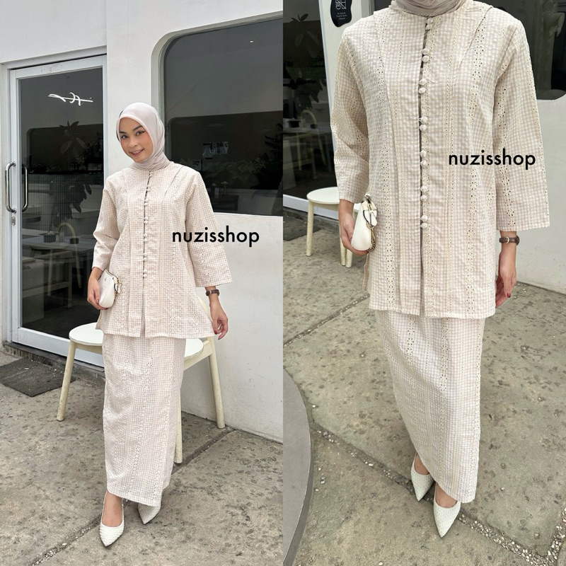Jual (read desc) NUZI - Raline Baju Kurung Oneset Modern ala Malaysia
