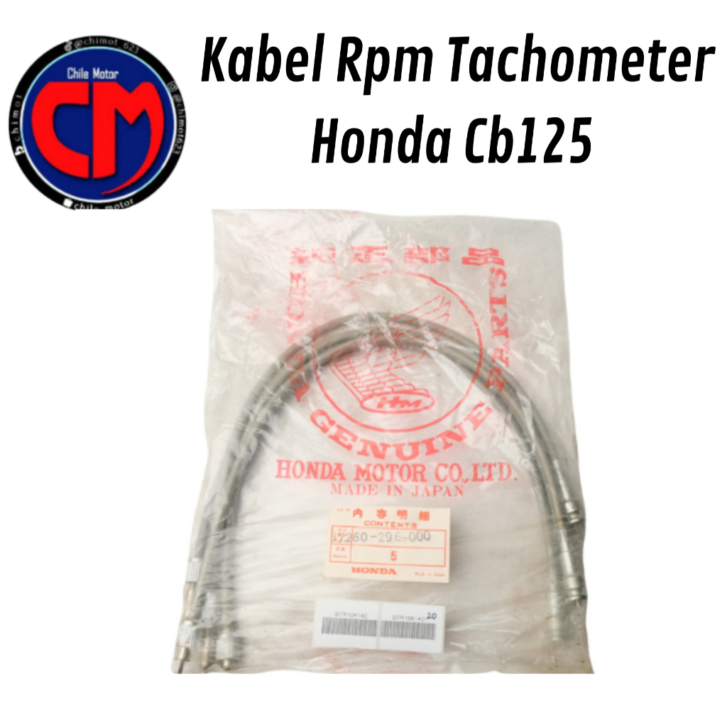 Jual 37260-296-000 Kabel Rpm Tachometer Honda Cb125 Cb 125 Cb175 Cb 175 ...