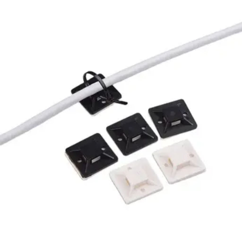 Jual Tie Mount 20x20/25x25/30x30/40x40 Pengait Kabel Tie Self Adhesive ...