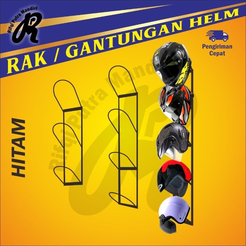 Jual GANTUNGAN HELM RAK HELM SUSUN DINDING TERMURAH | Shopee Indonesia