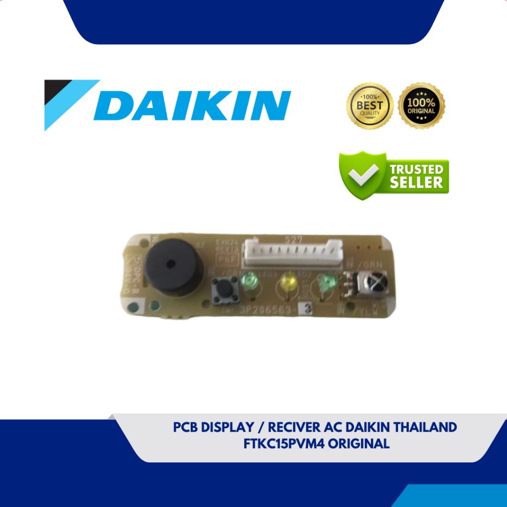 Jual PCB DISPLAY / RECIVER AC DAIKIN THAILAND FTKC15PVM4 ORIGINAL ...