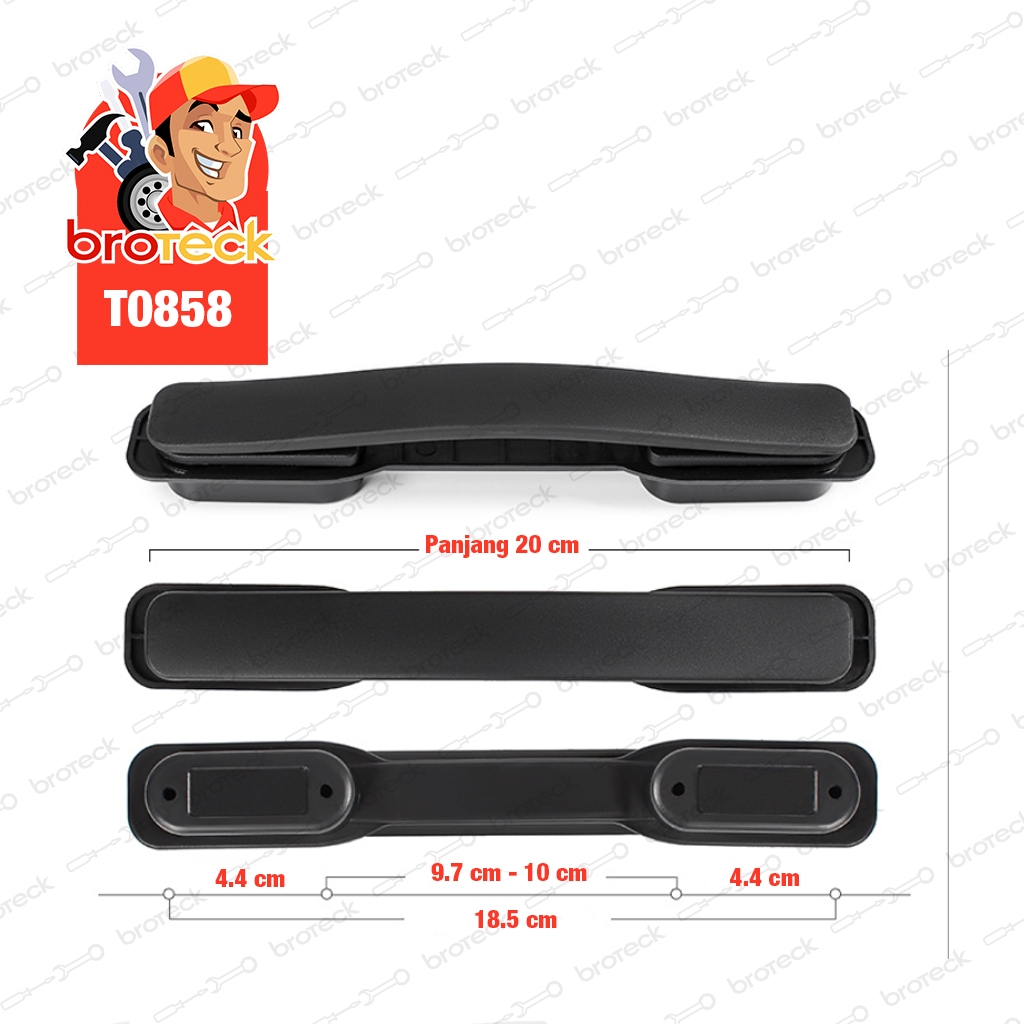 Jual Handle koper pengganti 20cm gagang pegangan strap luggage premium ...