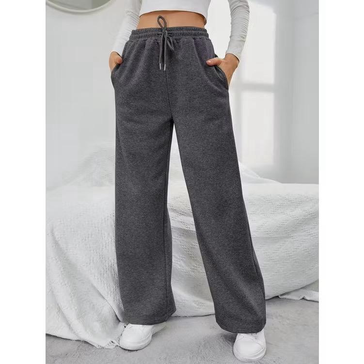 Amicaa - Sweatpants Loose Highwaist Celana Panjang Daily Wanita Nyaman Soft Lemb - foto 4