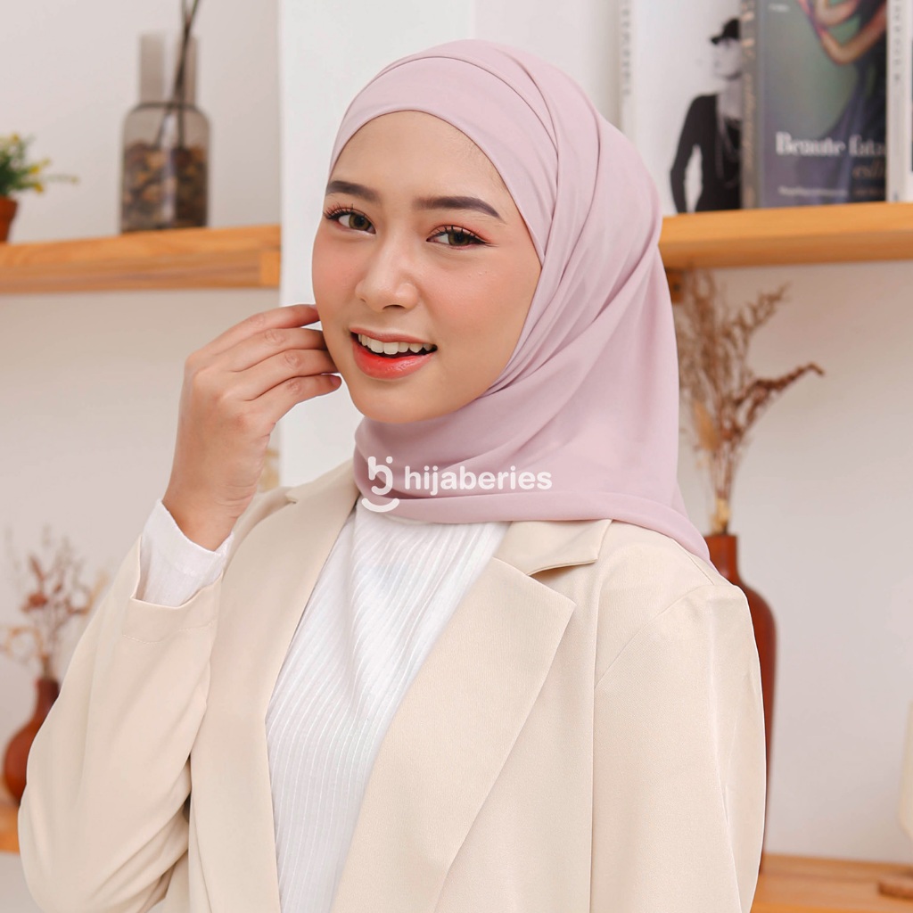 Hijaberies Olivia Square Instan Hijab Segiempat Instan Bandana Oval Malay