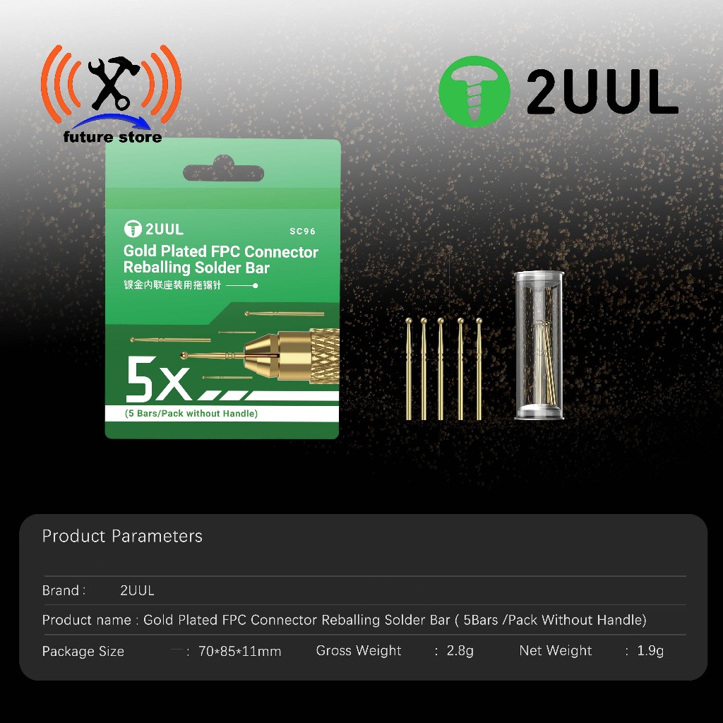 Jual 2UUL SC96 GOLD PLATED FPC CONNECTOR REBALLING SOLDER BAR Kualitas ...