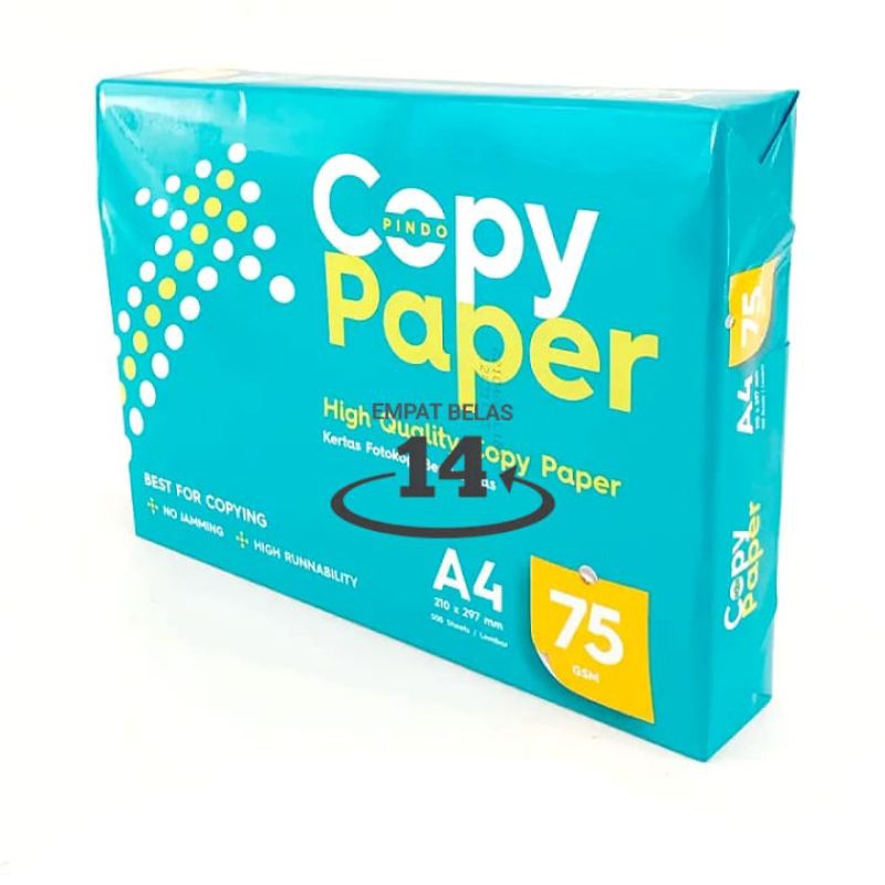 Jual 1 Rim Kertas HVS A4 Copy Paper 75 Gram ( Isi 500 Lembar ) | Shopee ...