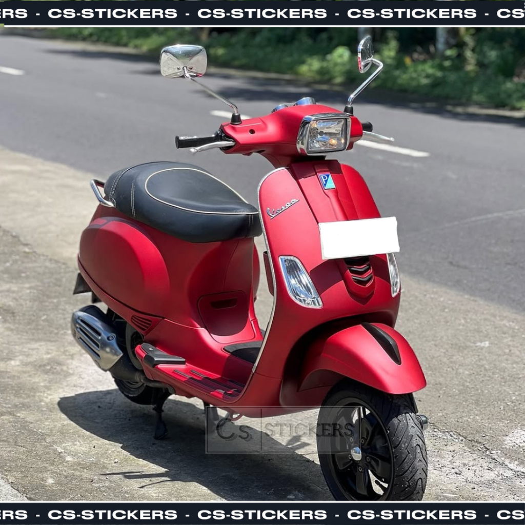 Jual Stiker Skotlet Motor Merah Doff Red Light Blood Dop Matte Premium ...