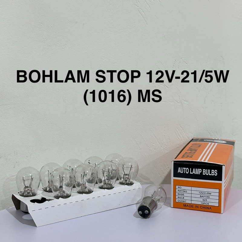 Jual HARGA PER 20 BIJI (2 BOX) DOP BOHLAM BOHLAMP STOP STANDAR DOUBLE ...