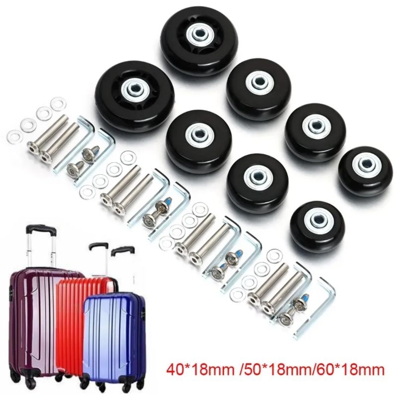 Jual TERMURAH!! 2pcs/Set Roda Koper Pengganti 40 50 54mm Luggage ...