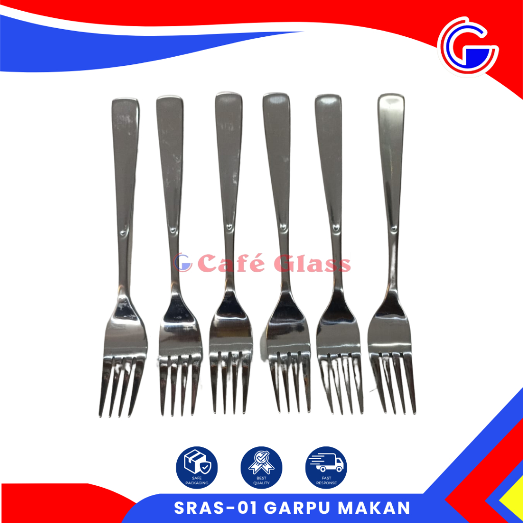 Garpu Makan Hotel Restoran - Garpu Stainless Tebal - Sras-01 Garpu Makan