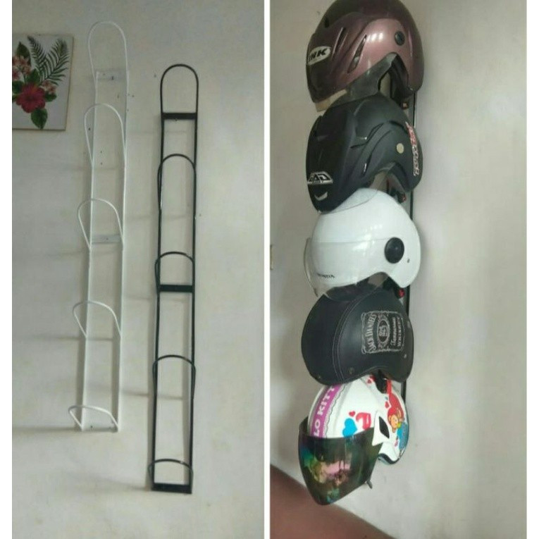 Jual Rak helm / gantungan helmet susun 5 tebal kuat dan kokoh | Shopee ...